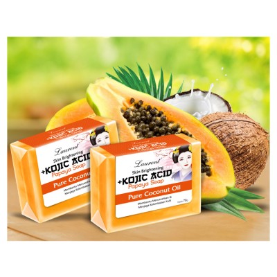 Wholesale High Quality Refreshing Fragrance Pure Coconut Oil Papaya Soap